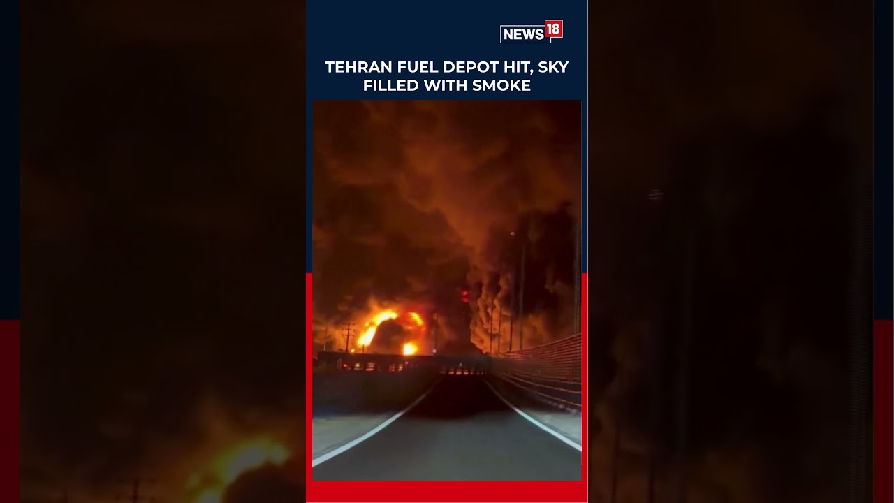 Massive Fire At Aqdasieh Fuel Depot In Tehran After Israeli Airstrikes | Iran-Israel | N18S