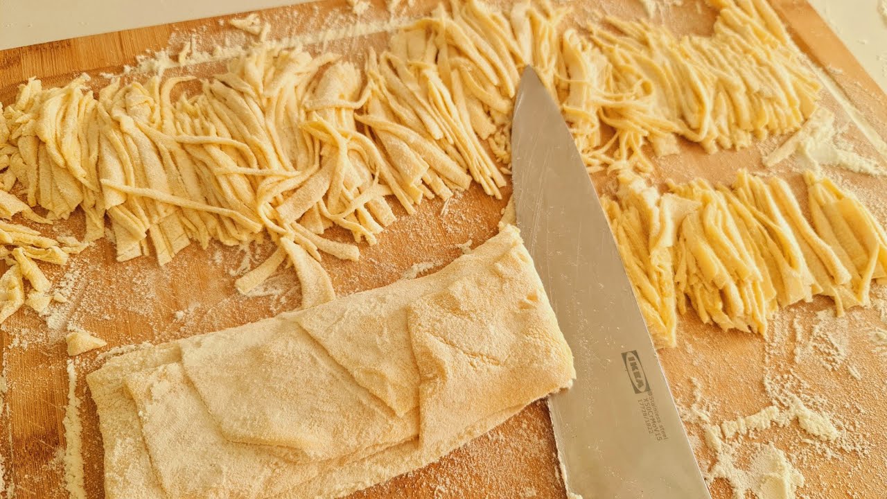 Pasta fatta a mano in solo 10 minuti #pasta Homemade pasta in just 10 minutes