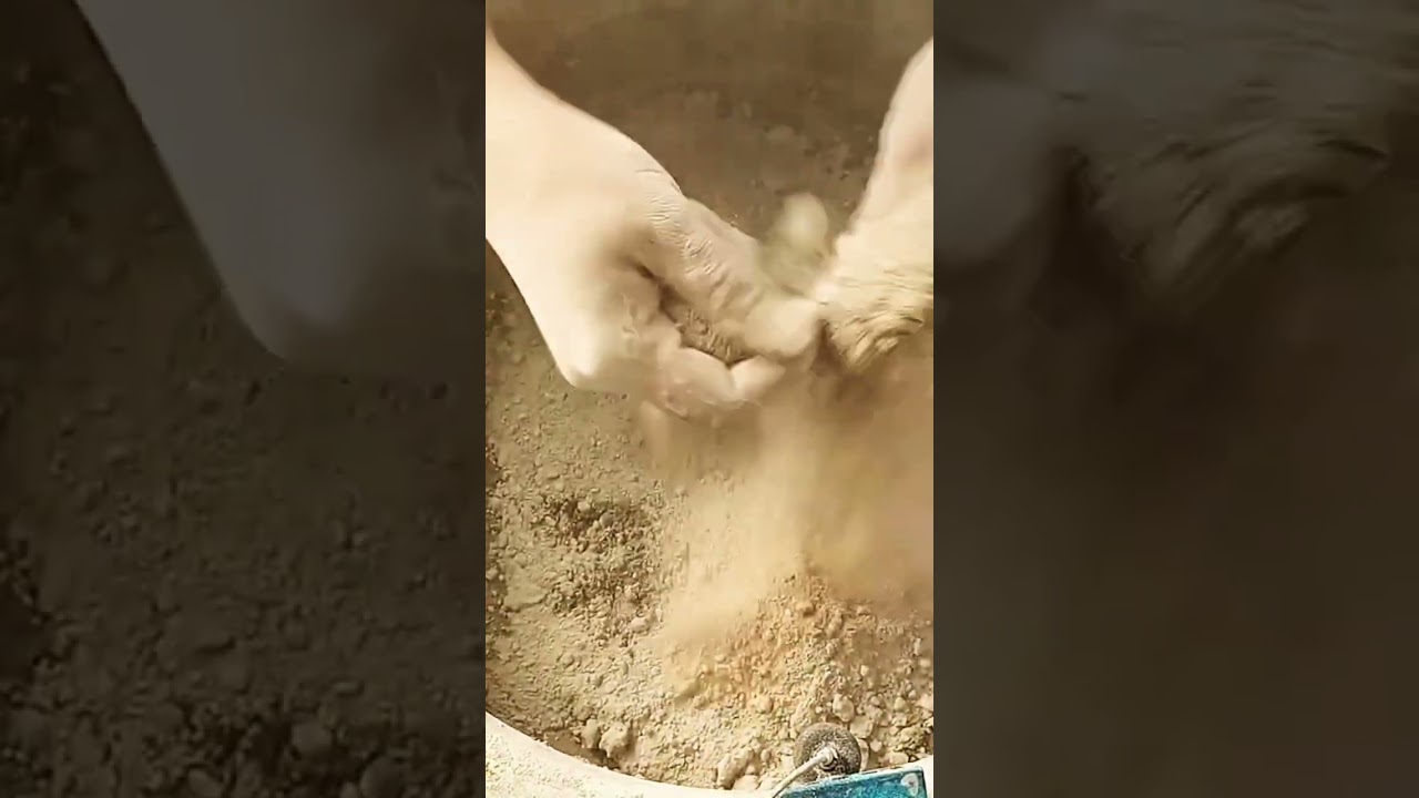 😌🪨CRUSH SAND DRY 🌬️ CRUMBLING ON PASTE+PASTE MIXING 🤤😇