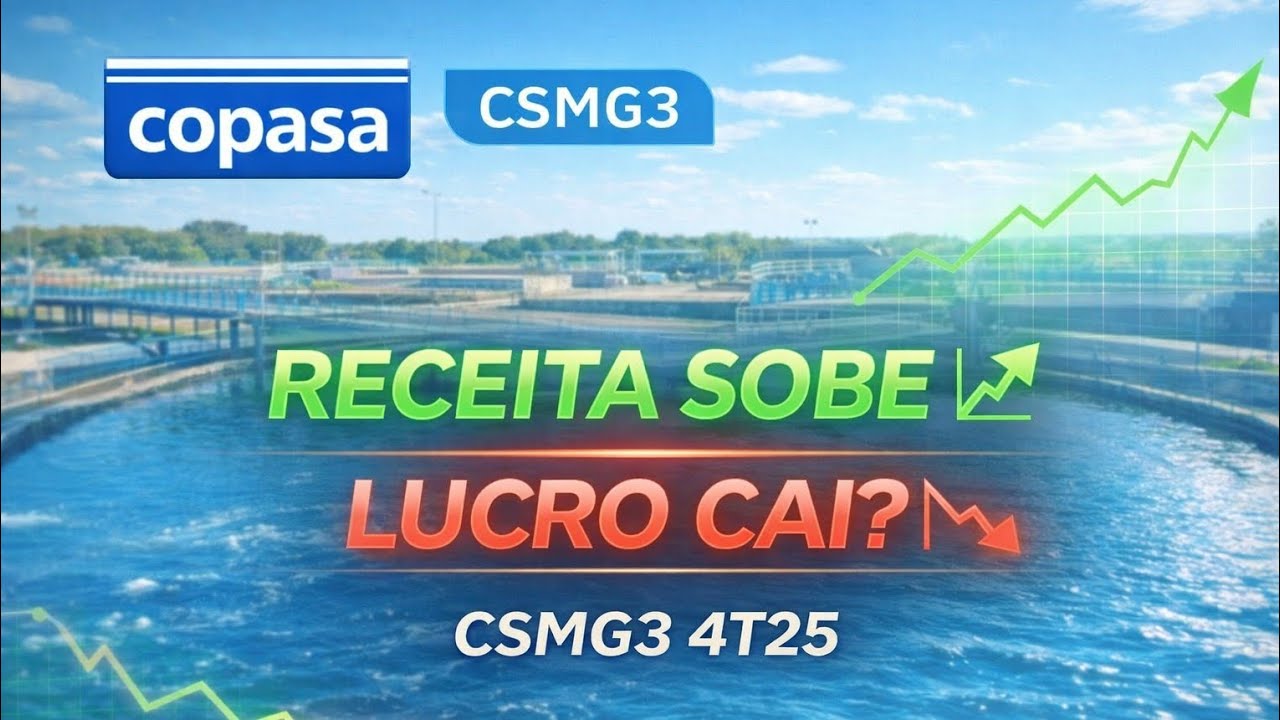 🚰 CSMG3 4T25: EBITDA Cresce 💰 | Lucro Pressionado ⚠️