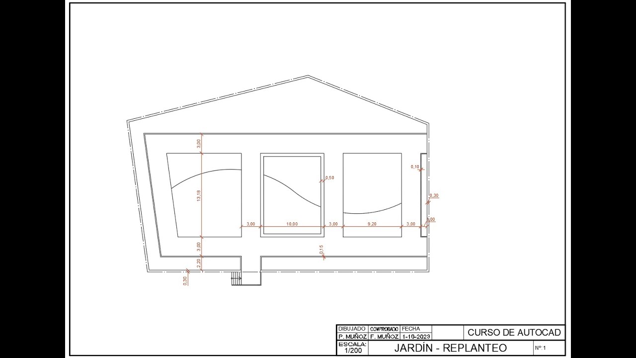 AutoCAD 2024, Jardín 03 - Impresión primer plano