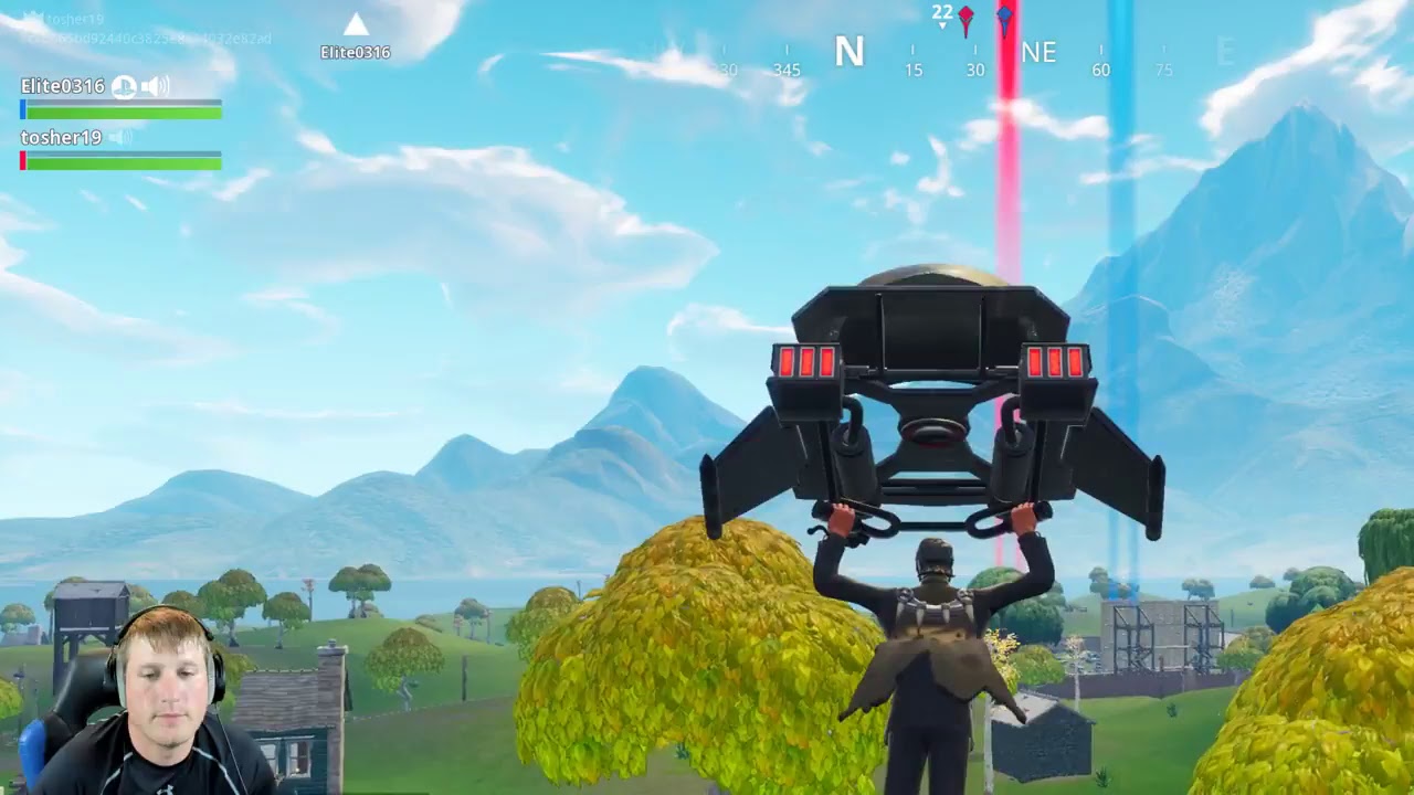 Tosher.0 playing Fortnite Ninja Style