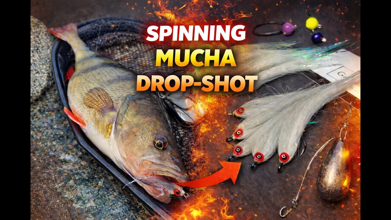 Spinning, Mucha i Drop-Shot ?! Sposób na GRUBE okonie, sandacze i szczupaki #19
