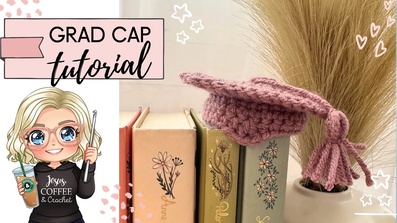 Quick and easy crochet graduation cap