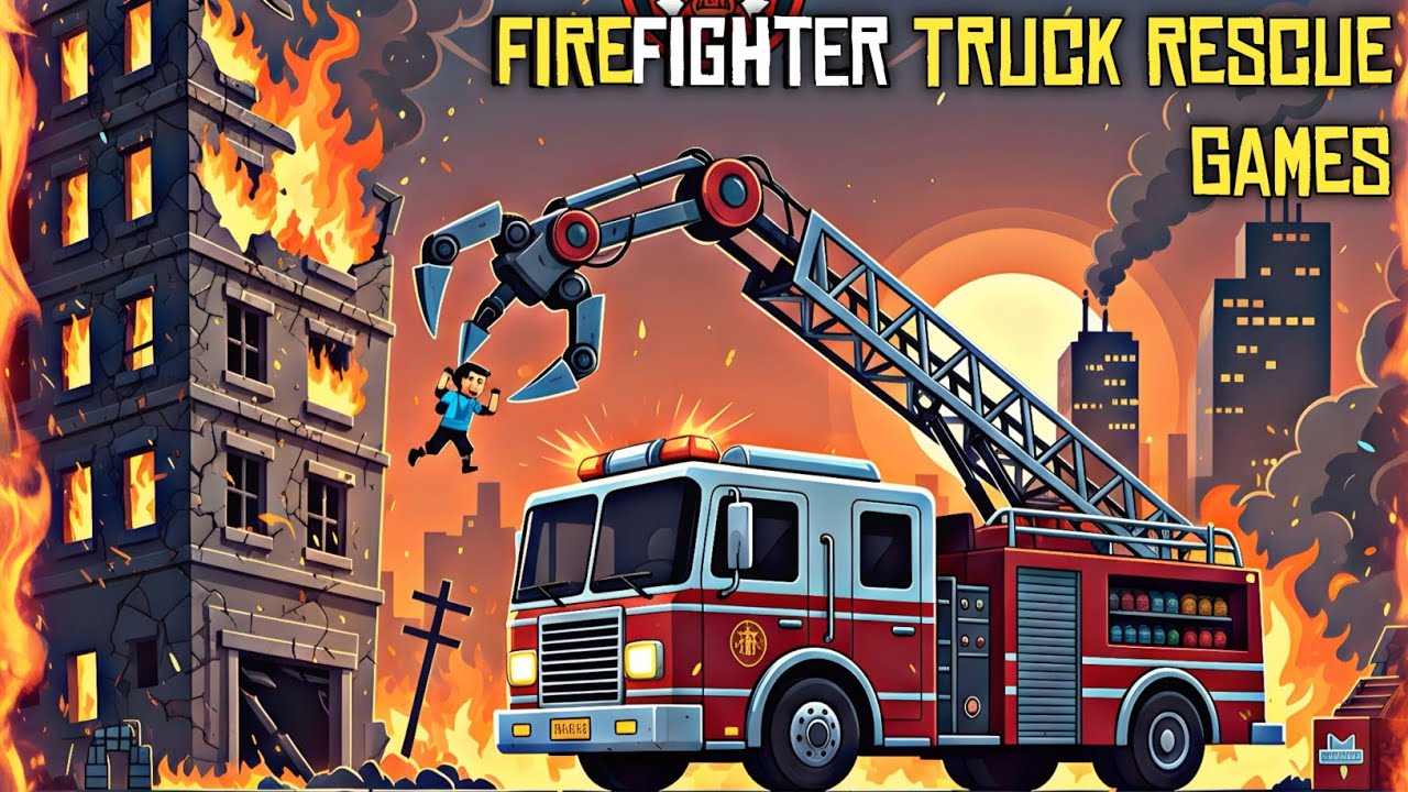 Firefighter Truck Rescue Games Gameplay Android & iOS