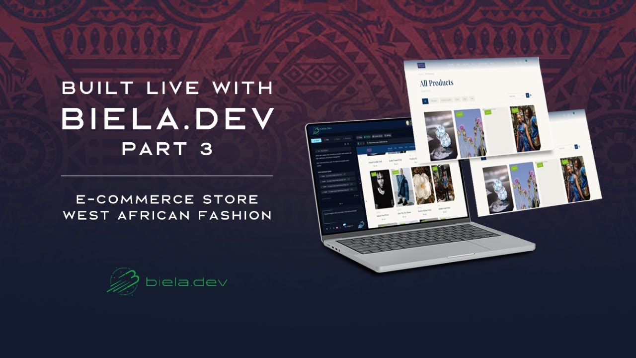 Building a Fashion Shop LIVE with Biela.dev - Part 3