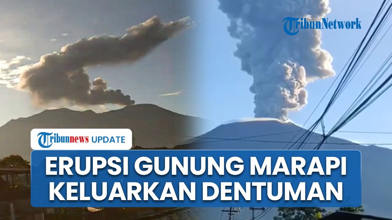 Erupsi Gunung Marapi Sumbar, Abu Vulkanik Capai 800 Meter hingga Warga Panik Dengar Dentuman