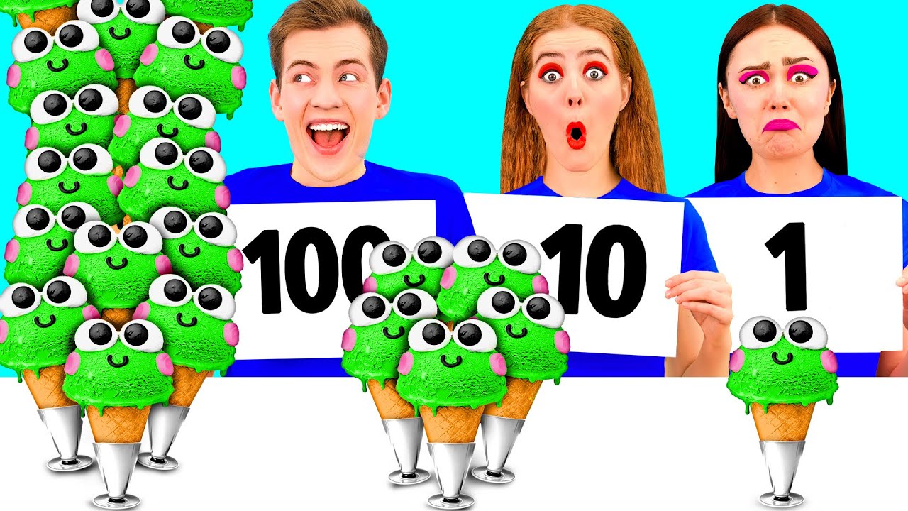 100 Слоев Еды Челлендж | Забавная Кулинарная Битва от TeenTeam Challenge