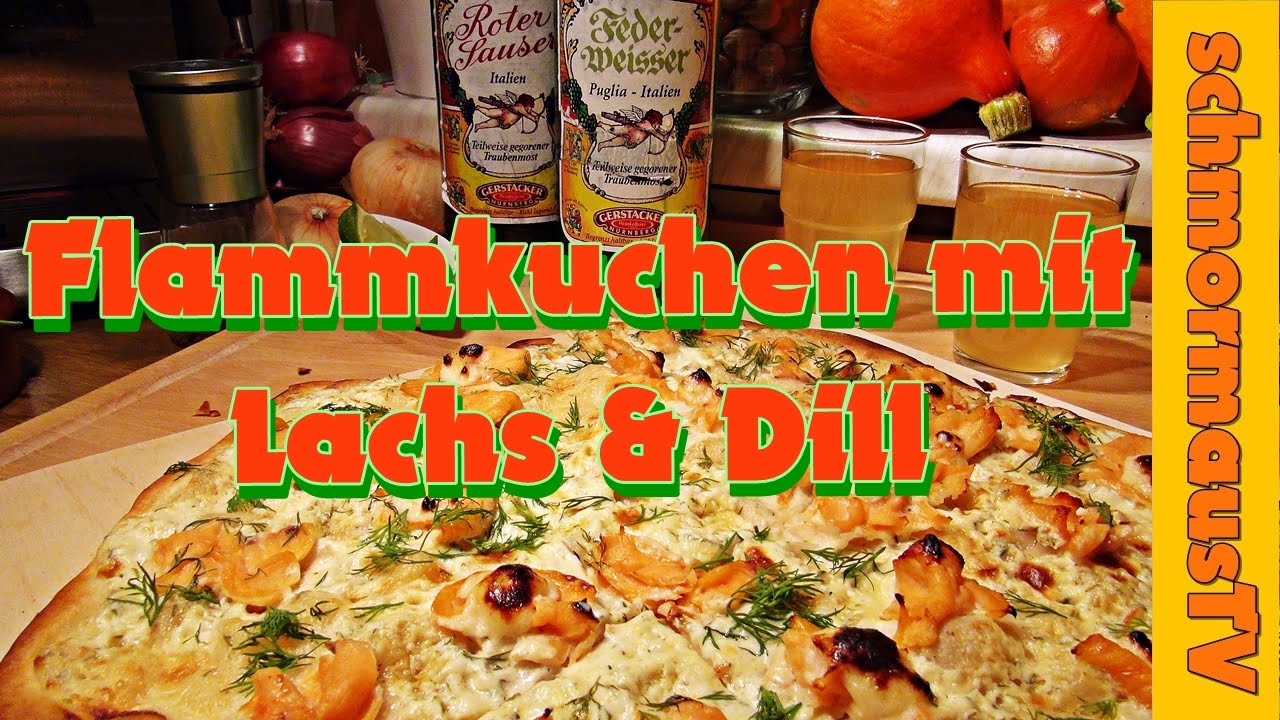Flammkuchen mit Lachs & Dill 
