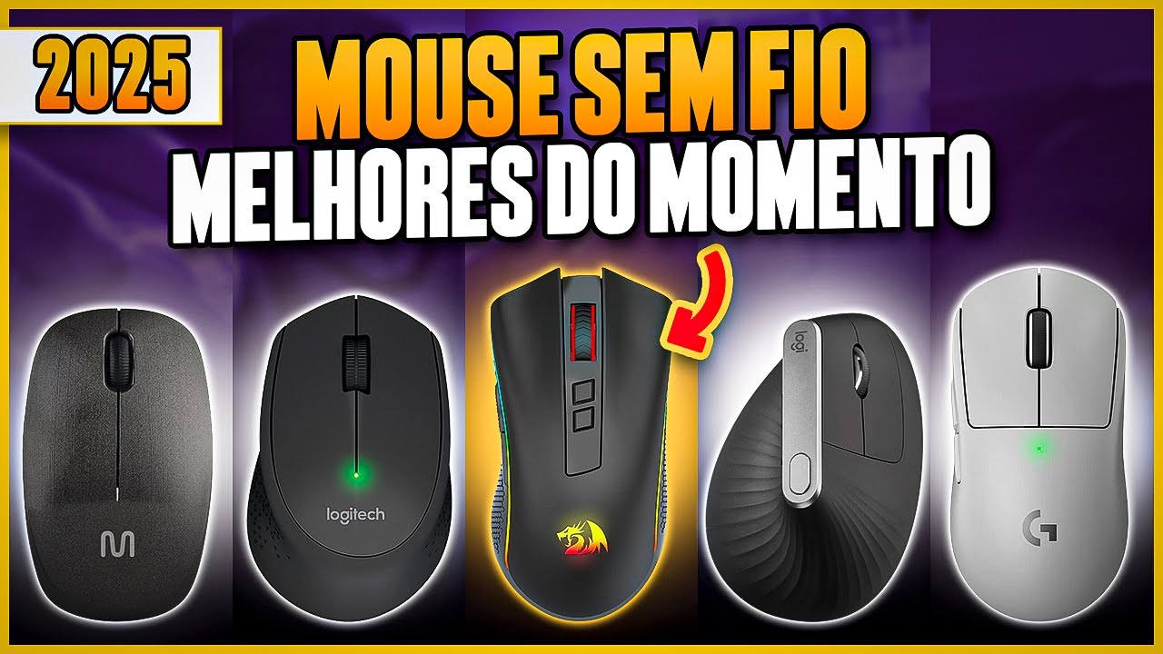 MELHORES MOUSES SEM FIO para Comprar em 2025! 5 Modelos MAIS VENDIDOS - Mouse Sem Fio Qual Comprar