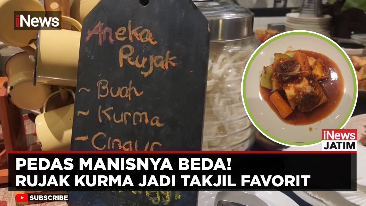 Sensasi Baru Buka Puasa! Rujak Kurma Pedas Manis Viral di Surabaya | iNews Jatim