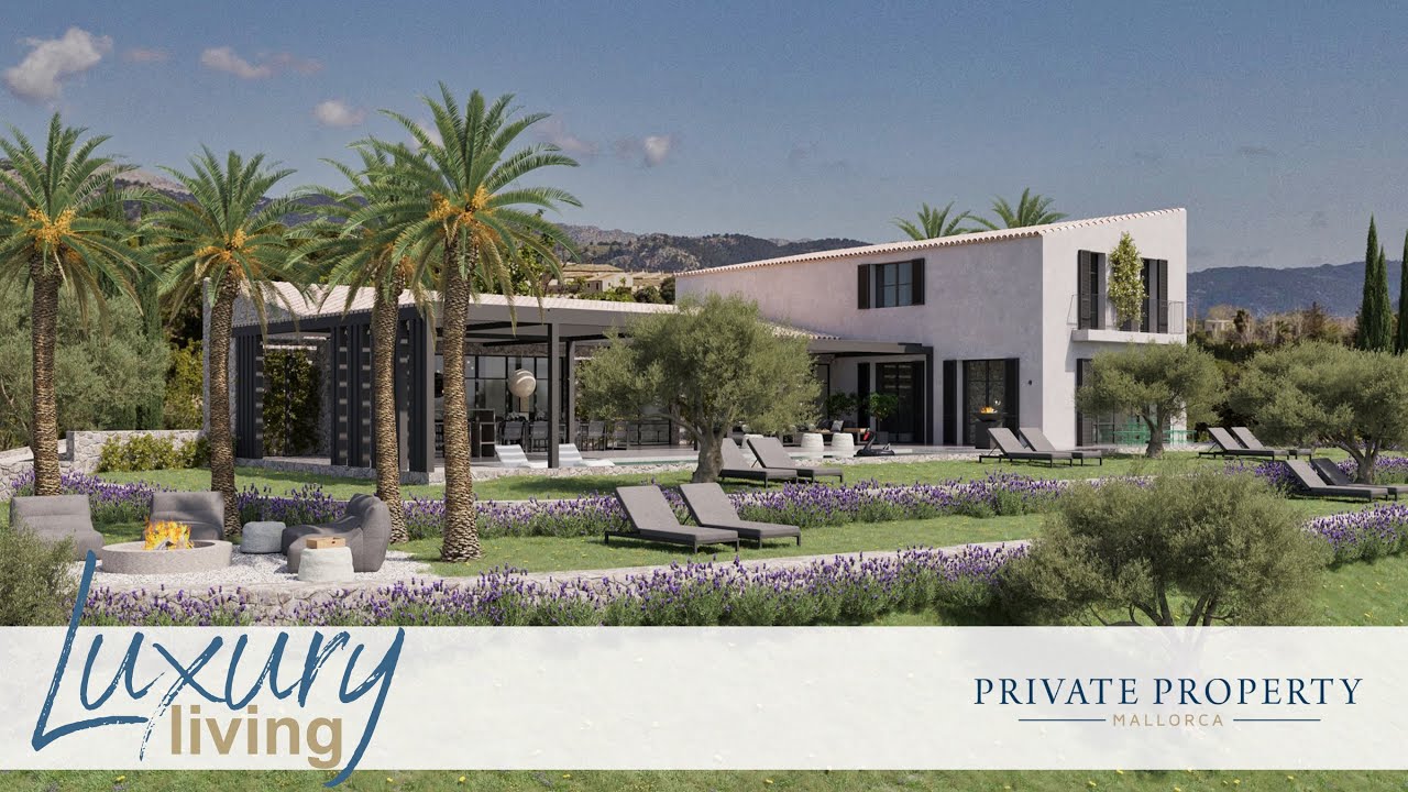 Villa project in Moscari at the foot of the Tramuntana mountains, designed to the highest standard!