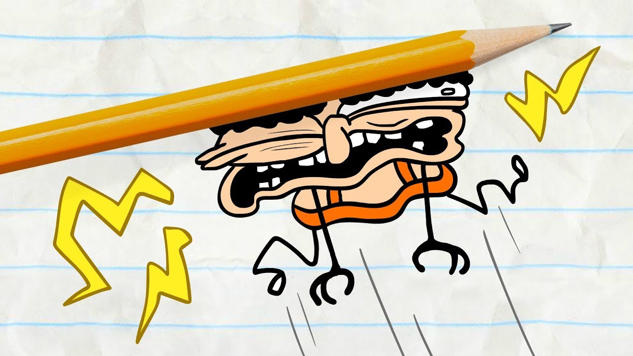 Hank Hanky Gets a Crazy Trampoline! -in- BOUNCE FOR BOUNCE - Pencilmation Cartoons