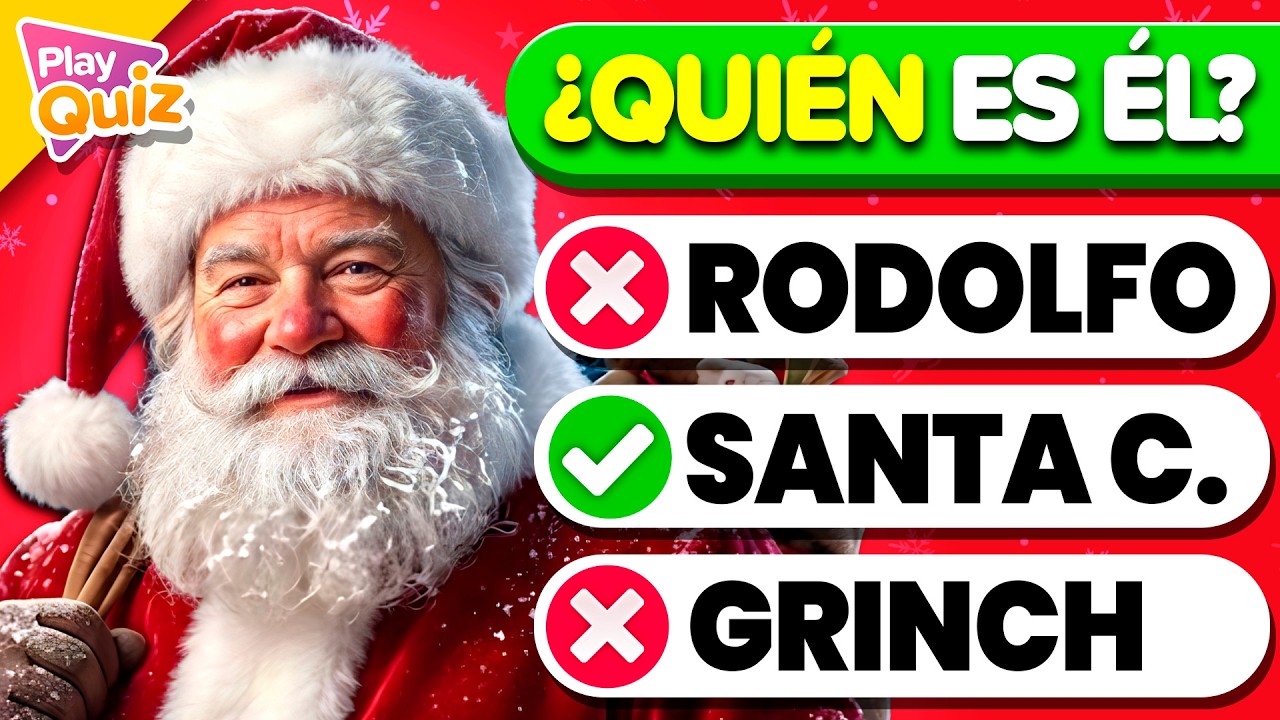 &iquest;Cu&aacute;nto Sabes de la NAVIDAD? 🎄 &iexcl;El 90% Falla este TEST! 🎅❌ | Play Quiz Trivia