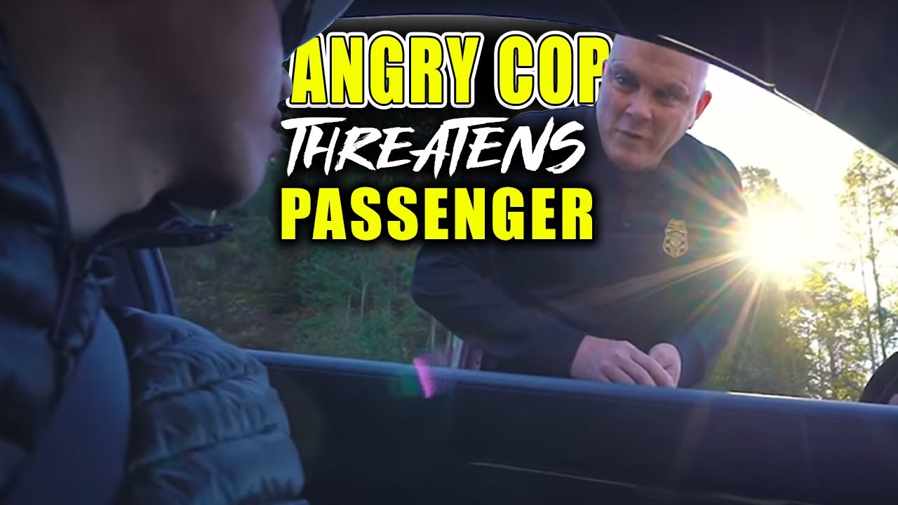The Chief Tells Passenger To Shut His Mouth | After Illegal Traffic Stop