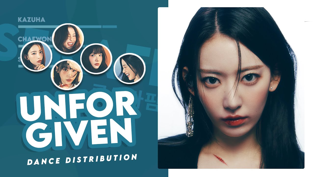 LE SSERAFIM 르세라핌 'UNFORGIVEN (feat. Nile Rodgers)' Dance Distribution (Center + Edge + Hidden)