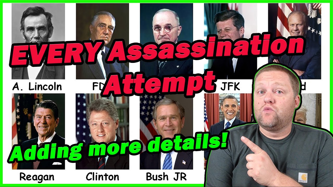 Every US President Assassination Attempt in 12 Minutes | The Paint Explainer | History Teacher React
