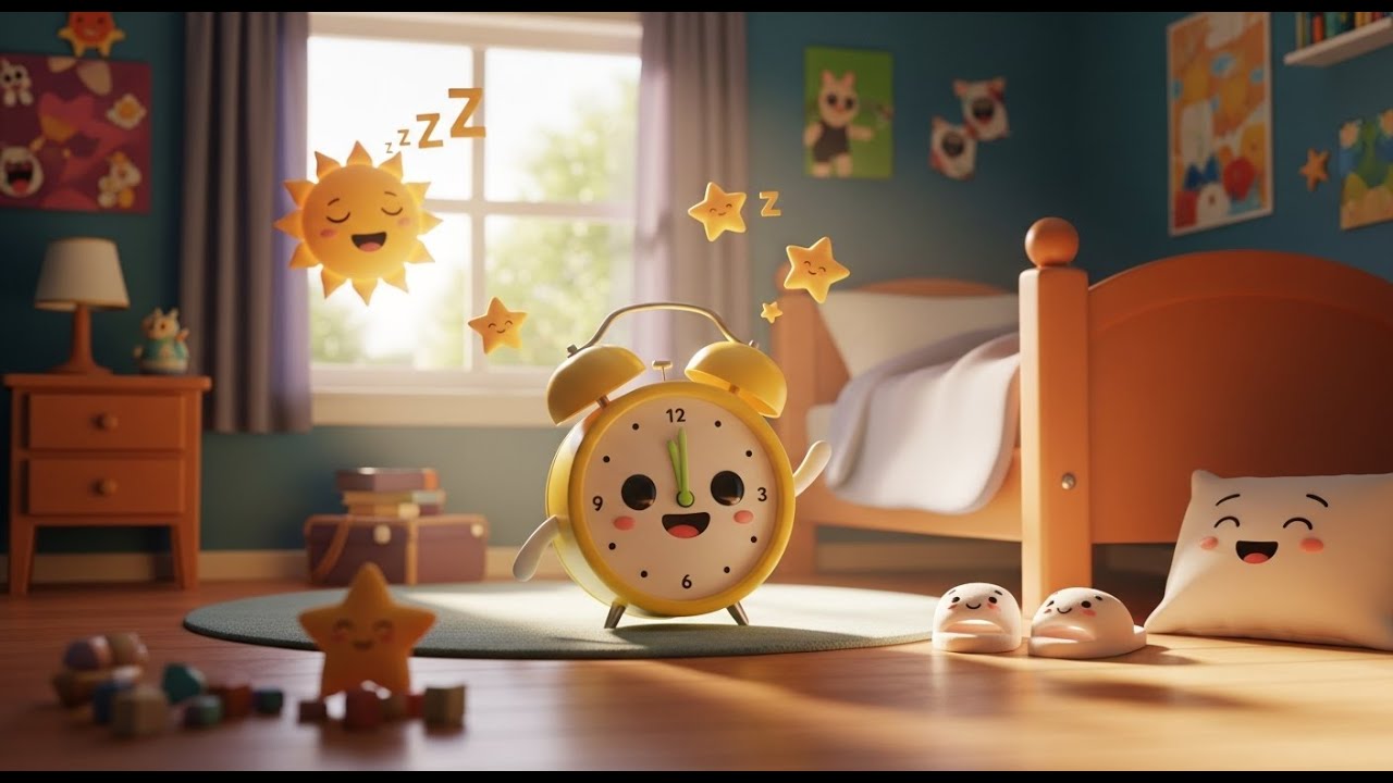 The Happy Alarm Clock Song | Fun Kids Rhyme | Nursery Rhymes & Baby Songs