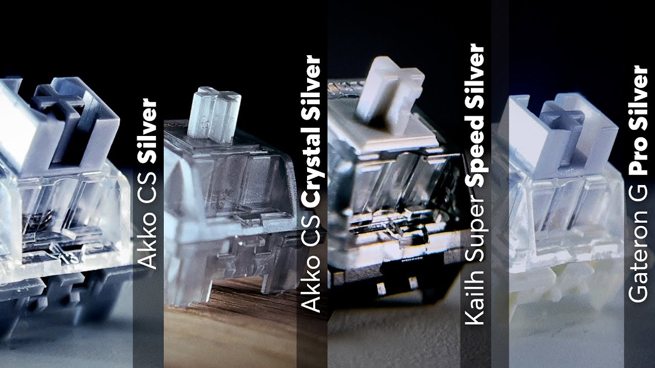Silver Switch Sound Test: Akko CS vs Kailh Super Speed vs Gateron G Pro