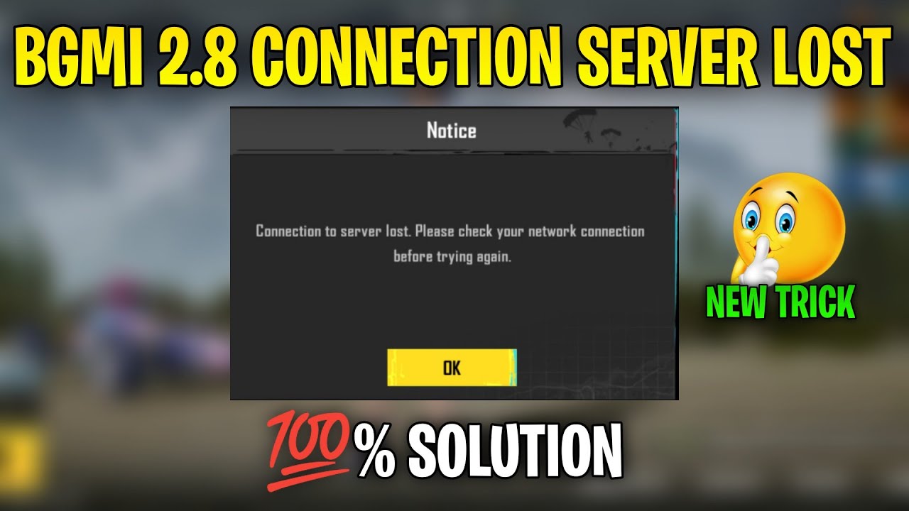 BGMI connection to server lost problem solution | BGMI/PUBG connect server problem 2.8 update solve