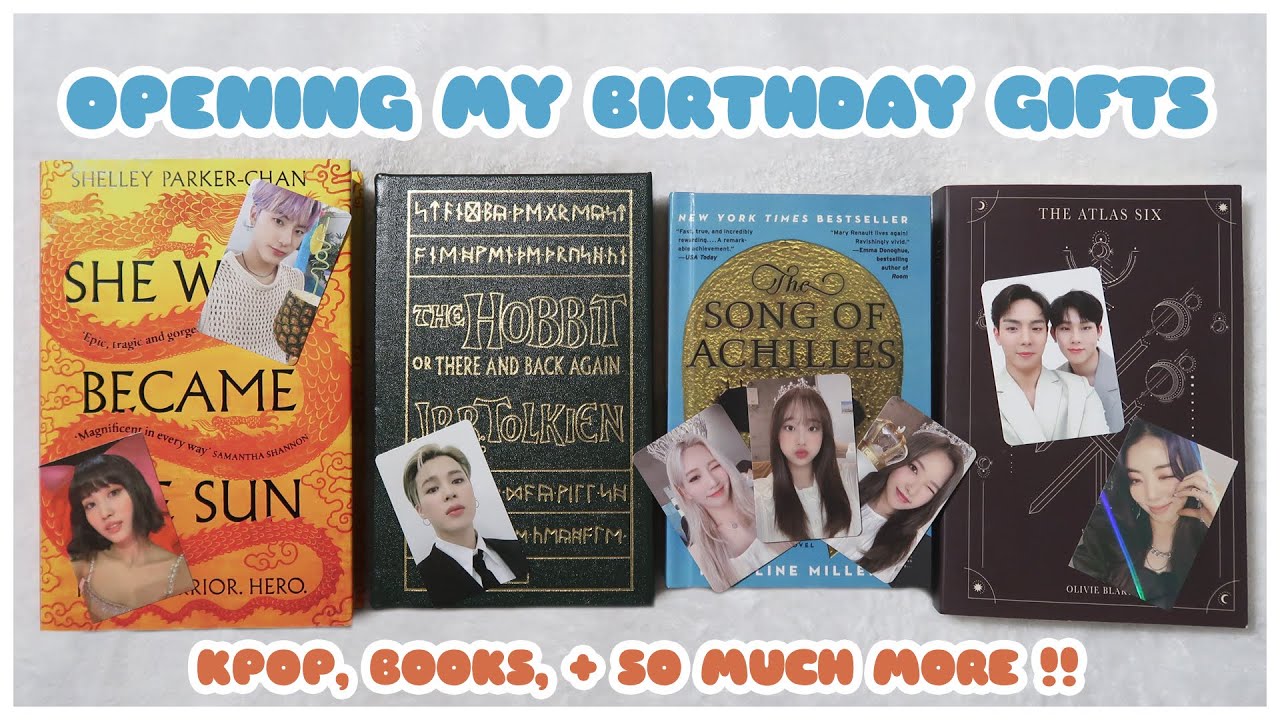 🍰 Birthday Gifts Haul - Kpop Photocards, Books, Album Unboxing | LOONA, BTS, TXT, The Boyz, Monsta X