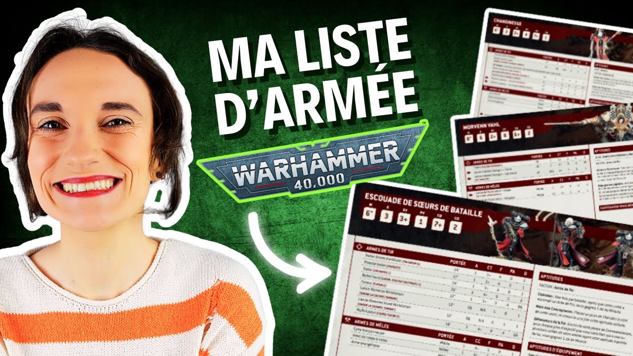 Ma LISTE D'ARMEE pour Warhammer 40,000 : astuces, galères, comment je fais ?...