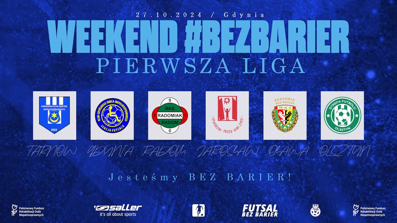 1 LIGA FUTSALU BEZ BARIER - GDYNIA 27-10-2024 [LIVE]