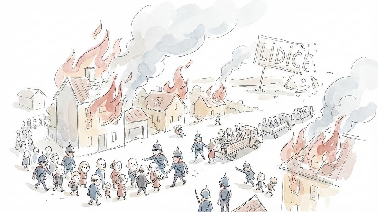 The Dark History of the 1942 Lidice Massacre | a War Crime Documentary