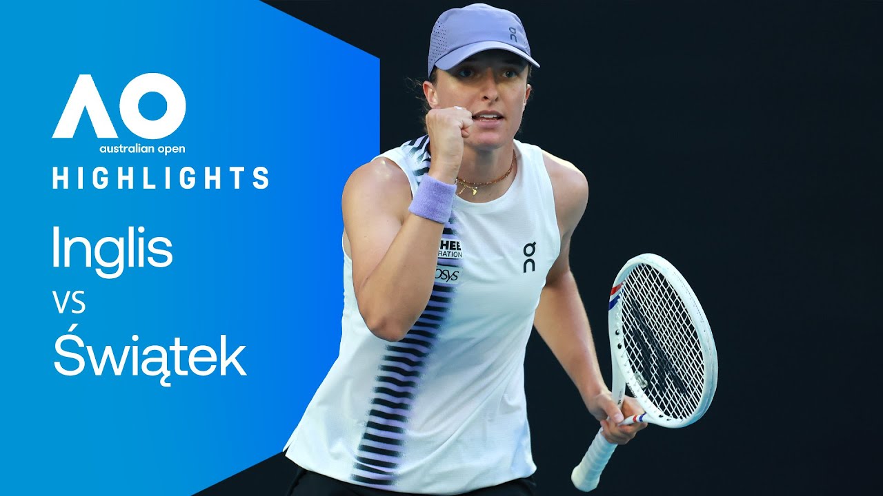 Maddison Inglis - Iga Świątek | #AusOpen2026 | 4. runda