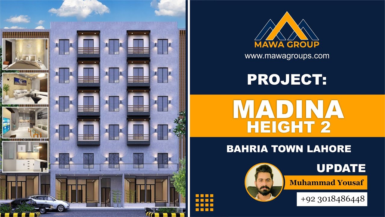 | Madina Height 2 | The View by @Mawa Group | Apartment in Bahria Town Lahore |