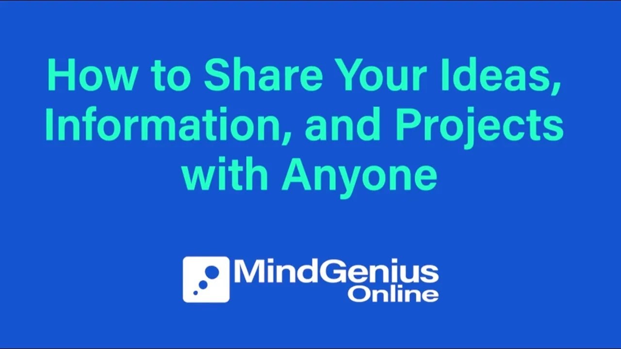 How You Can Share MindGenius Online Content with Anyone