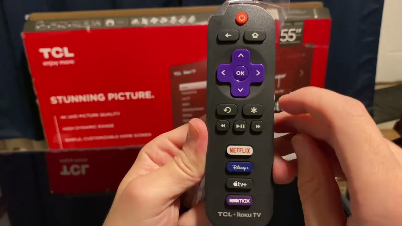 Распаковка телевизора Roku TV 4K серии TCL 55