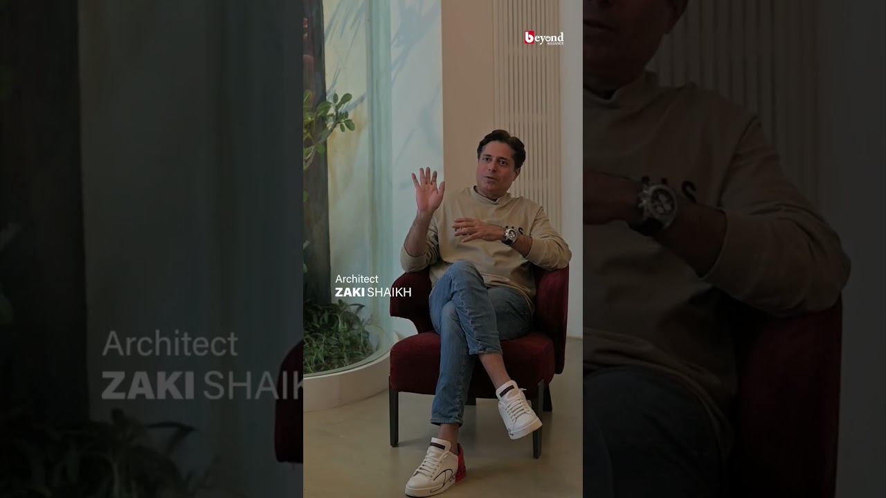 Our partner Viren Todi taking us through our newest experience centre in Worli!