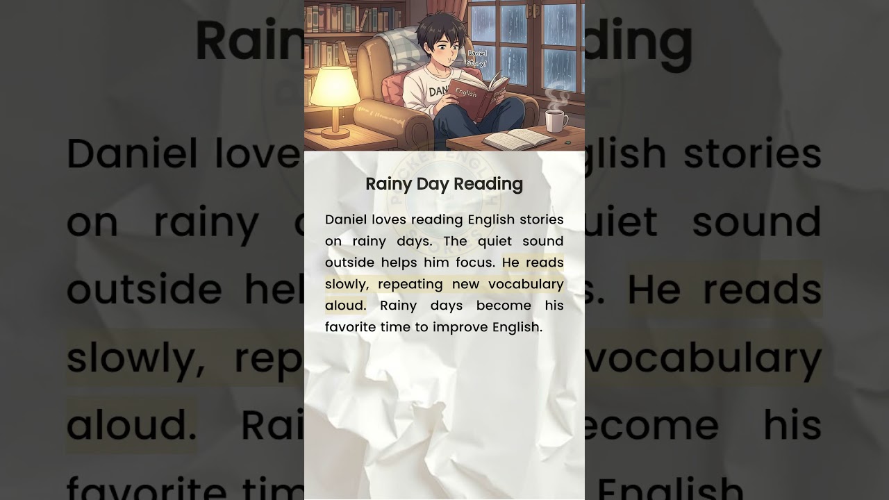 Rainy Day Reading✍️ Read and listen to English every day! 