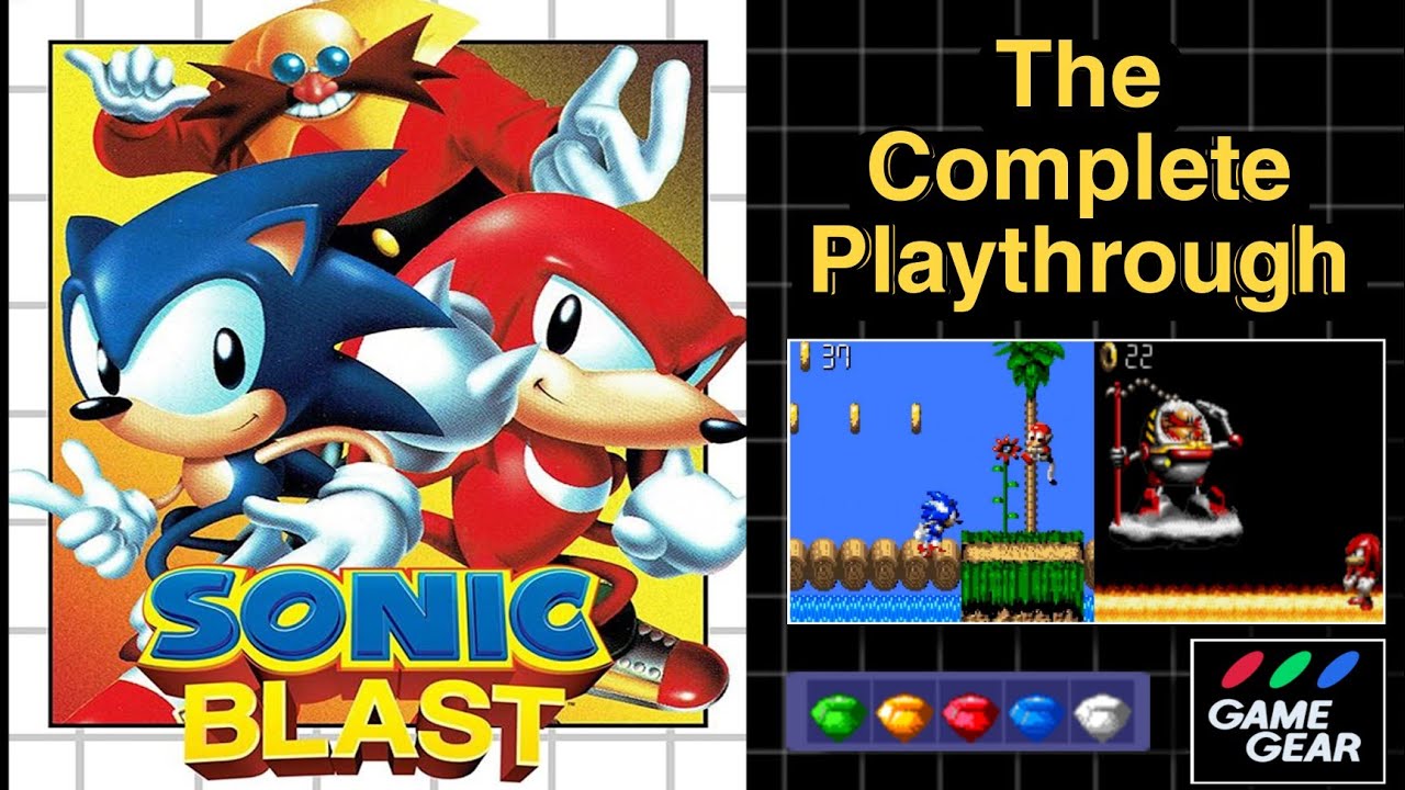 Sonic Blast (Game Gear) The Complete Playthrough - All Chaos Emeralds, No Deaths - 1080p/60FPS
