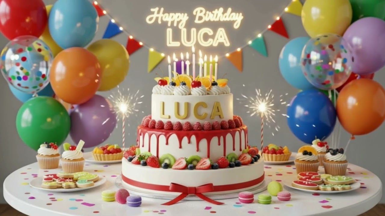 🎉 Happy Birthday Luca 🎂 | Personalized Birthday Song with Name | Custom Music Video 2026