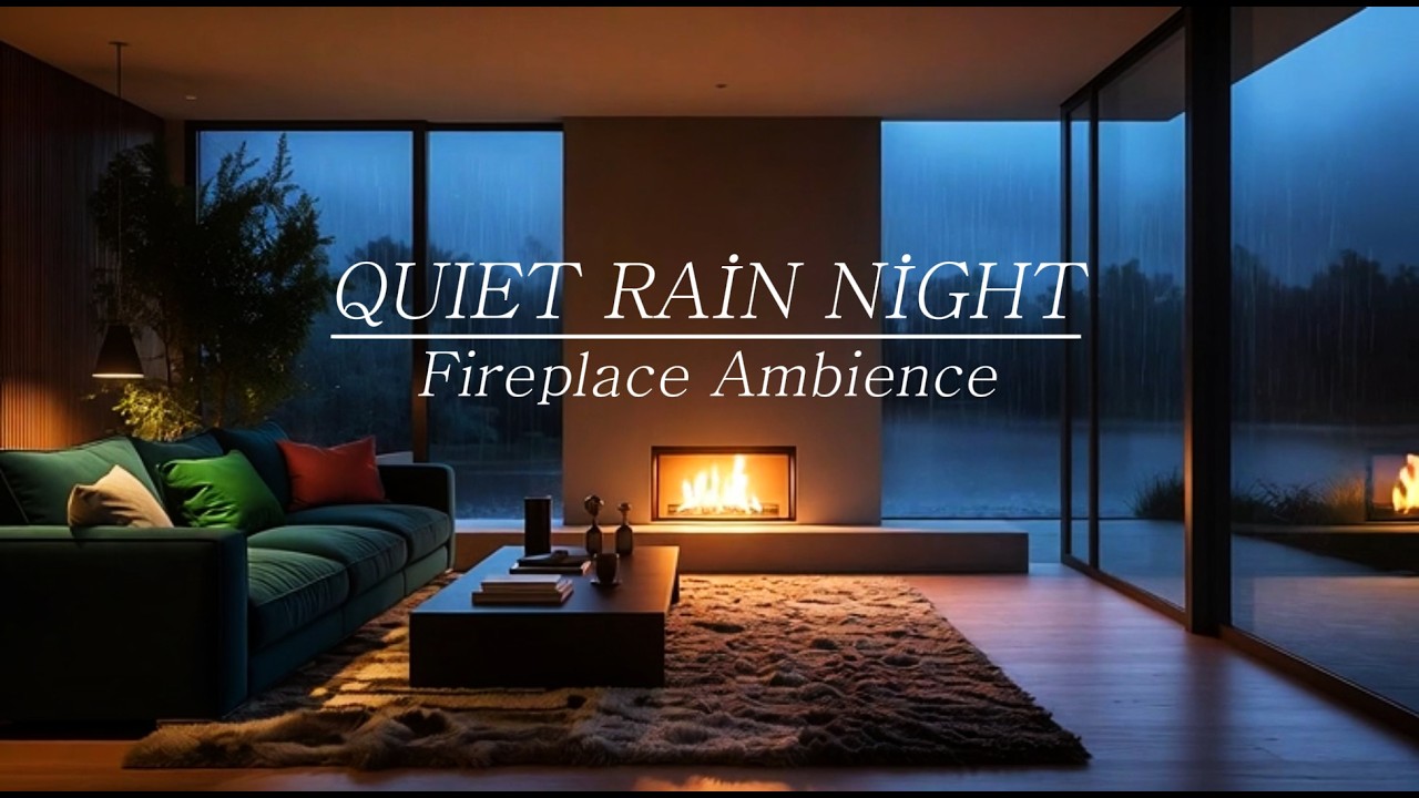 Cozy Rain & Fireplace Sounds 🌧️🔥 | Relaxing Ambience for Deep Sleep