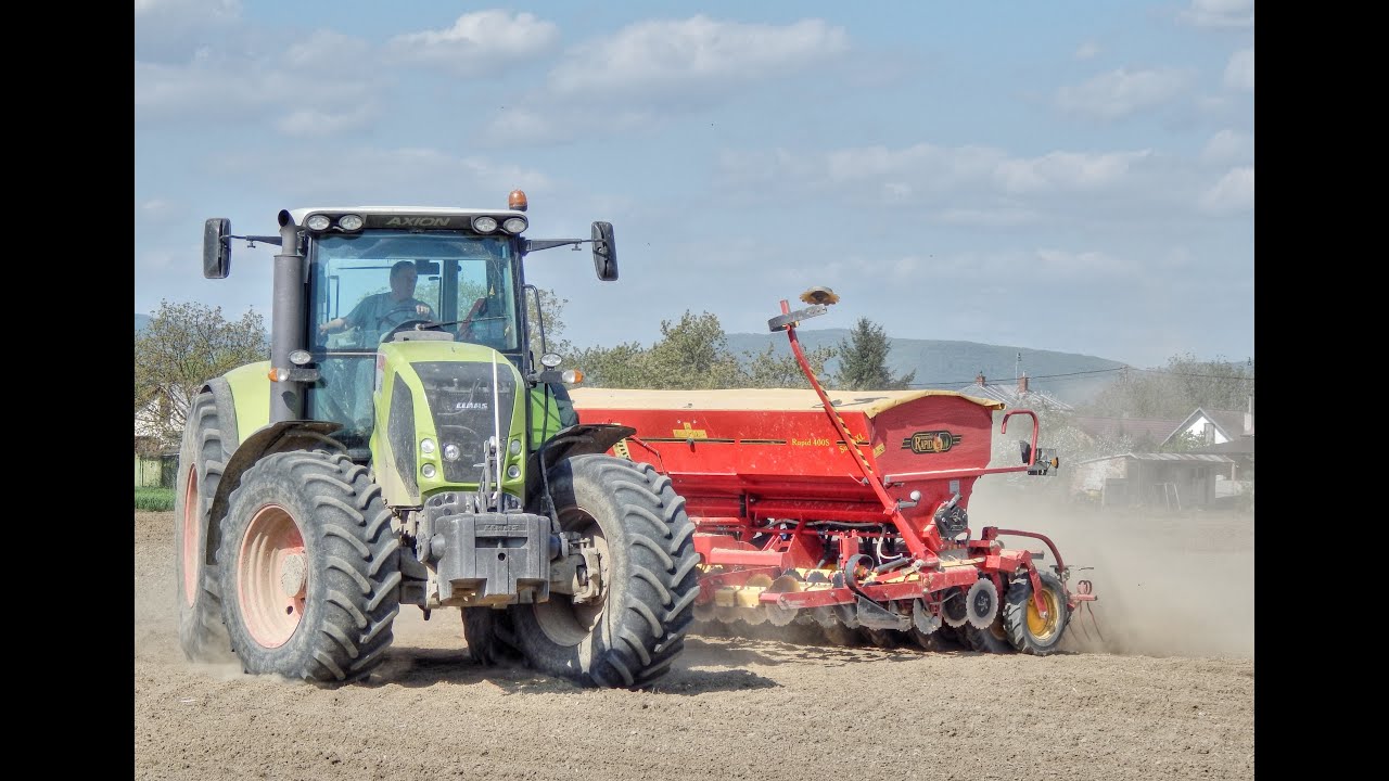 Claas Axion 850 - Sejba sóje / Sowing soybeans / Siew soi