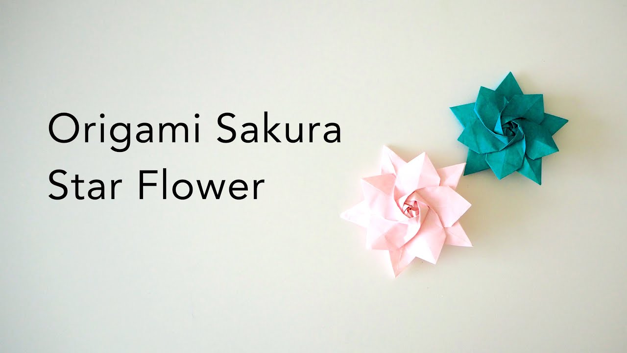Origami Sakura Star Flower by Ali Bahmani