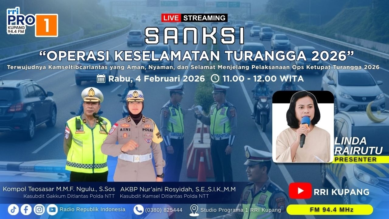 [LIVE] SANKSI | OPERASI KESELAMATAN TURANGGA 2026 | RRI KUPANG