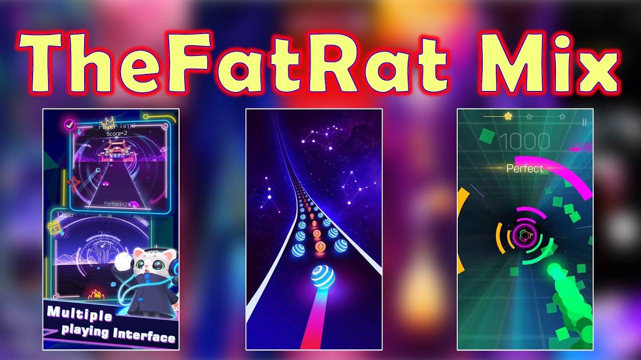 TheFatRat Mix - Monody - No No No - Unity - Sonic Cat - Tiles Hop - Dancing Road - Smash color 3d