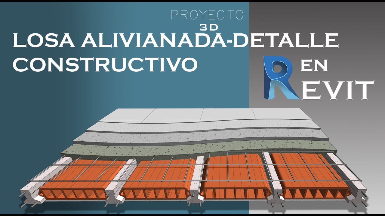 DETALLE CONSTRUCTIVO DE UNA LOSA ALIVIANADA EN REVIT