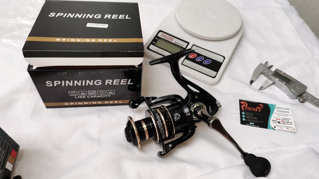 Carrete de Pesca Spinning Reel NX6000 Grafito Aluminio Black