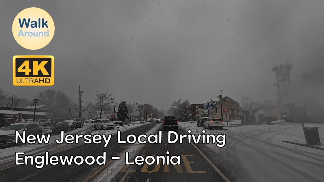 【4K60】 New Jersey Local Driving: Englewood - Leonia