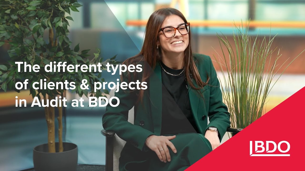 The different types of clients & projects in Audit @ BDO