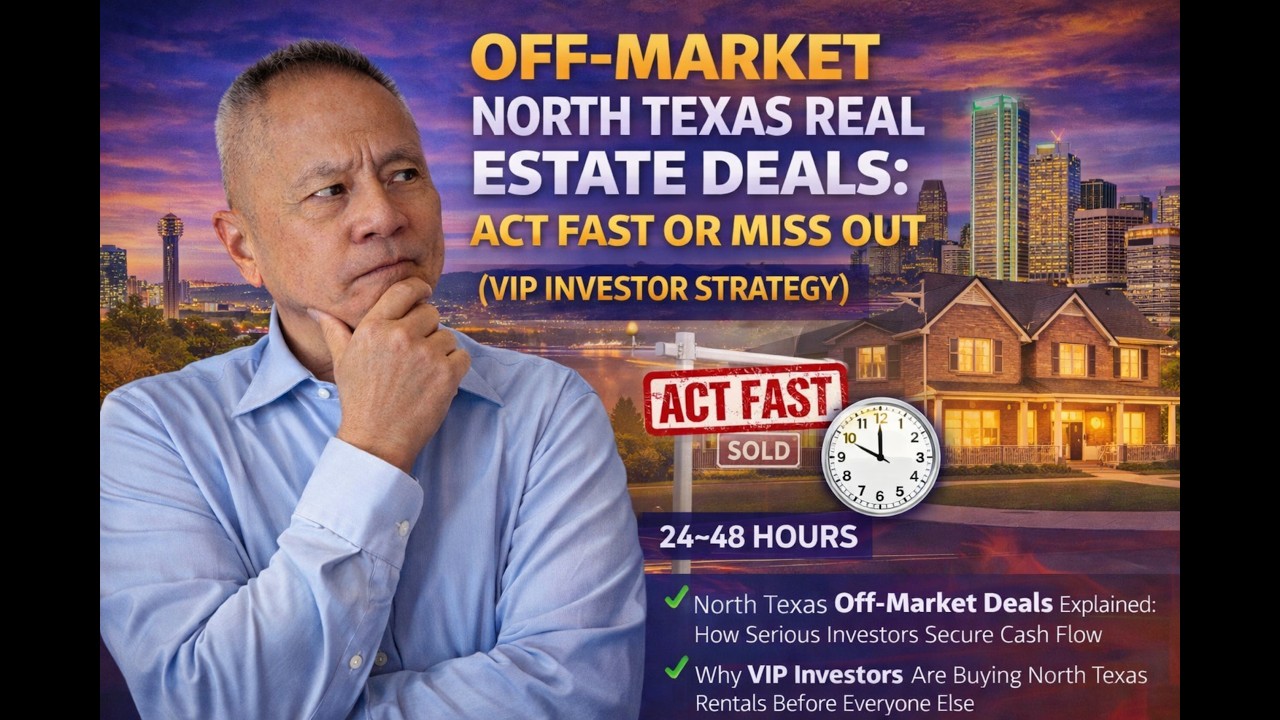 Off-Market North Texas Real Estate Deals: Act Fast or Miss Out (VIP Investor Strategy)
