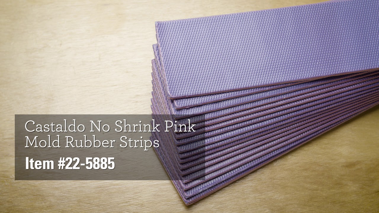 Castaldo&reg; Pink Mold Rubber Strips
