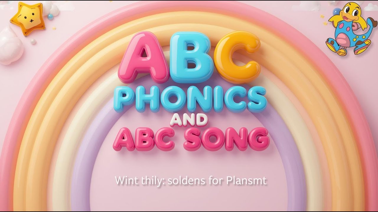 Alphabet Phonics Song for 2 & 3 Years Old Kids | Colorful Nursery Rhymes | ABC Song