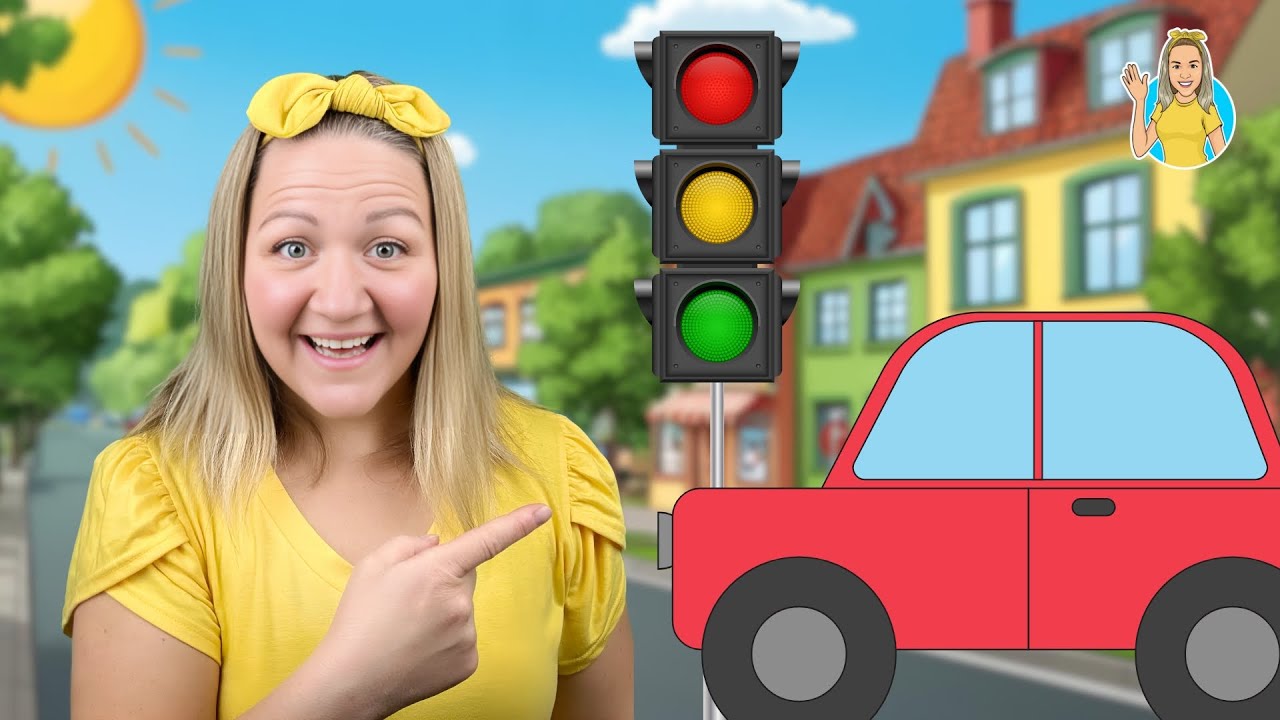 🚗 Farben, Zahlen und die Ampel lernen | Lustiges Auto- und Ampelspiel mit Liedern 🚦