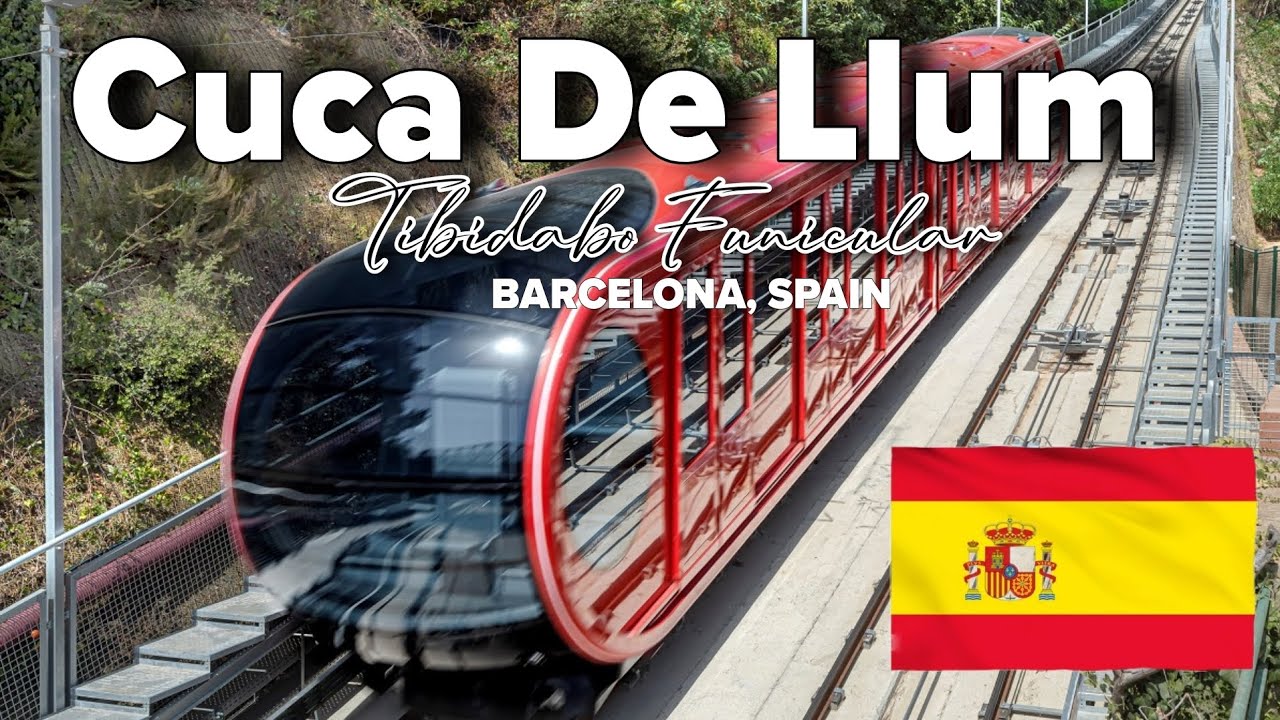 CUCA DE LLUM / RIDING THE NEW FUNICULAR TRAIN OF TIBIDABO / BARCELONA SPAIN #travel  #barcelona